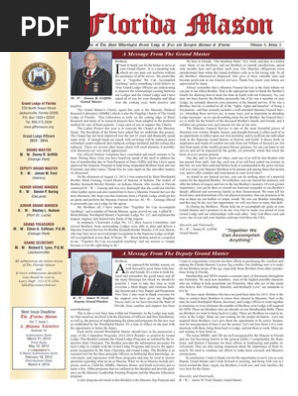 Florida Mason & Masonic Lifestyles Vol 6 Iss 2