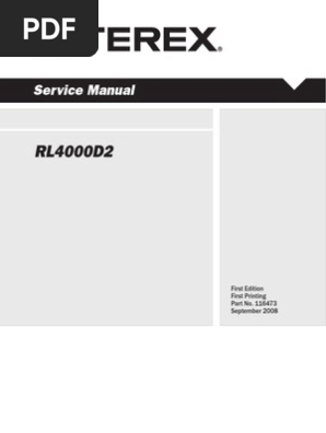 Terex Rl 4000 Pdf Troubleshooting Capacitor