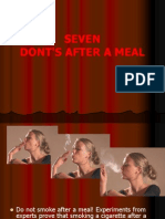 Seven Dont'S After A Meal