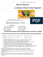 South LA Mardi Gras Entry Form