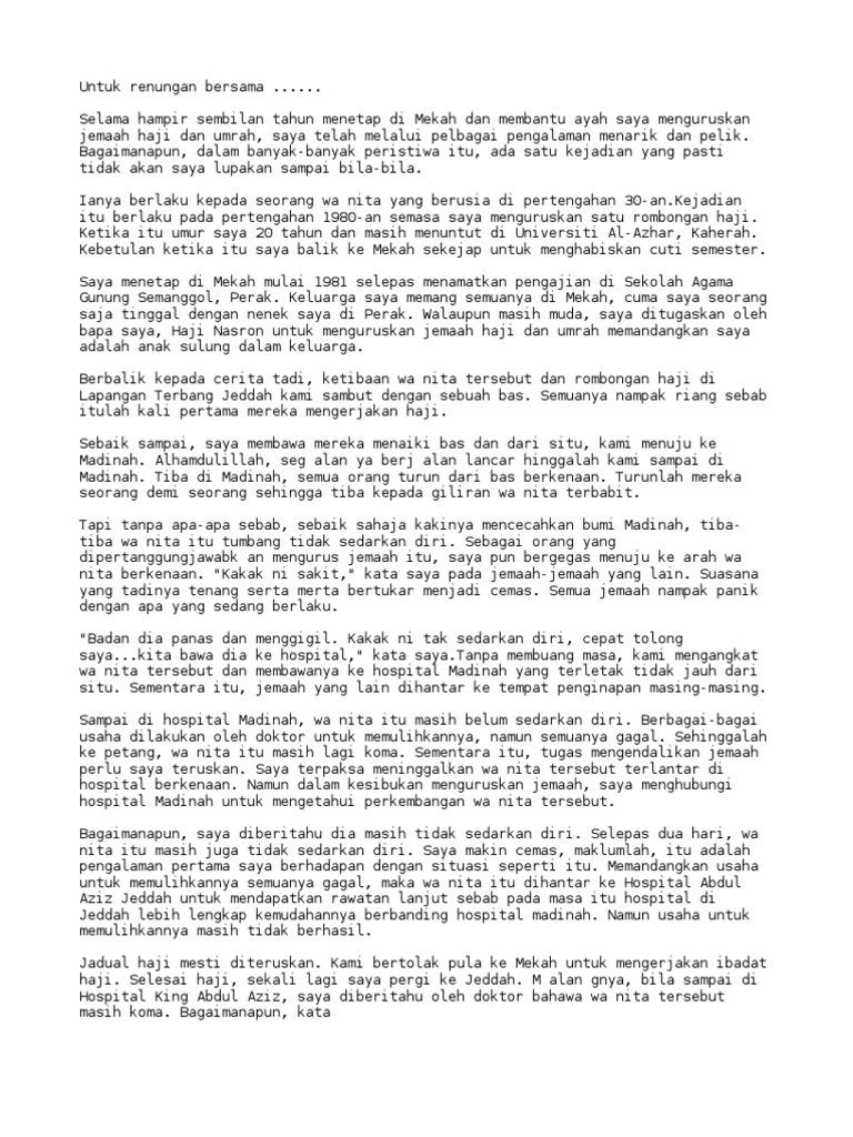 Pramugari Koma Di Tanah Suci Pdf