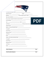 Student Data Sheet