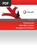 Choosing The Best Web Content Management Solution: White Paper