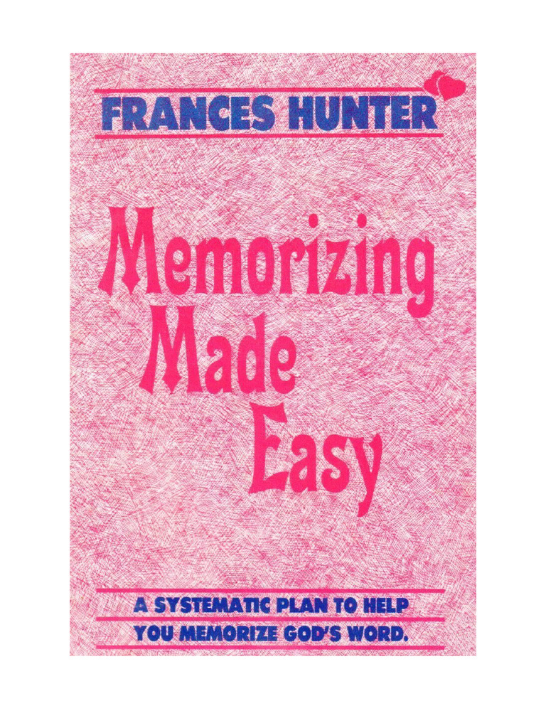 Memorizing Made Easy | PDF