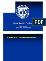 Global Liquidity Provision: Olivier Blanchard Buenos Aires, September 2009