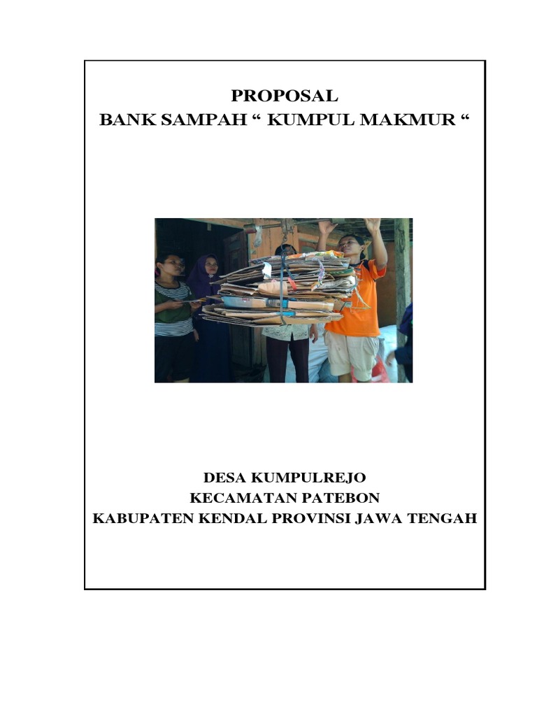 thesis bank sampah