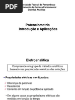 Potenciometria - Introdução e Aplicações