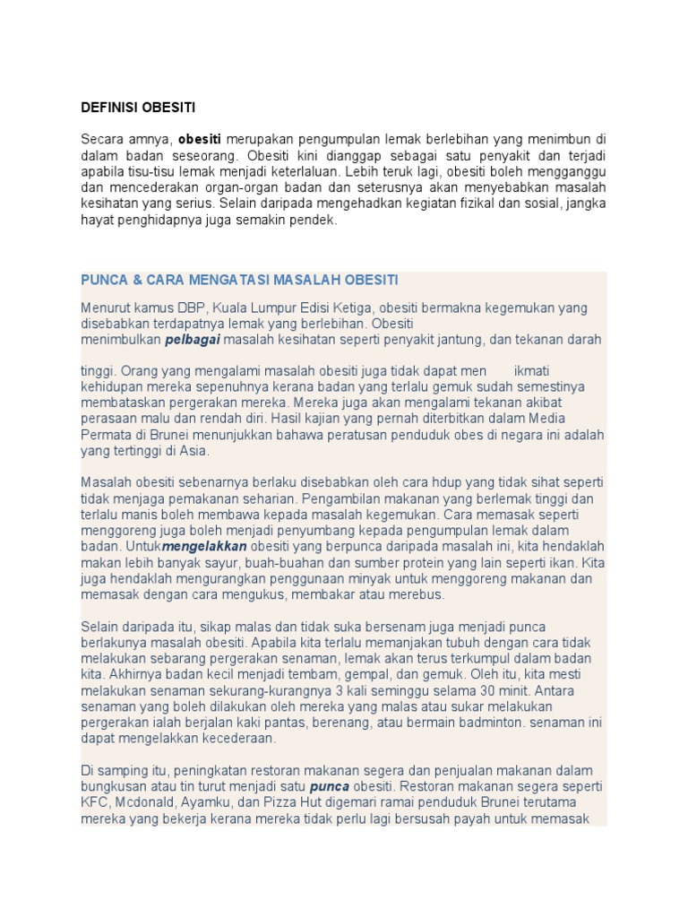 Nota Obesiti Pdf