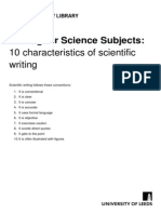 Skills Scientific Writing