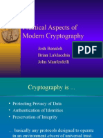 Practical Aspects of Modern Cryprography