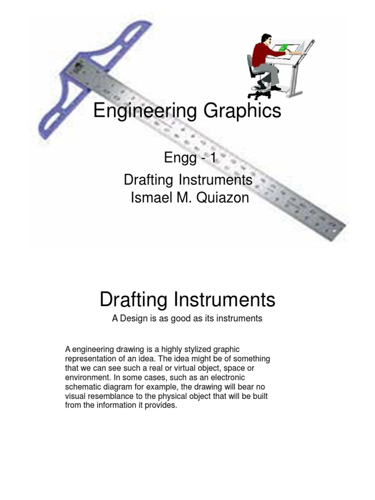 Engineering Drawing Drafting Instruments Lesson 2 Technical Drawing