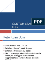 Contoh Learning Log
