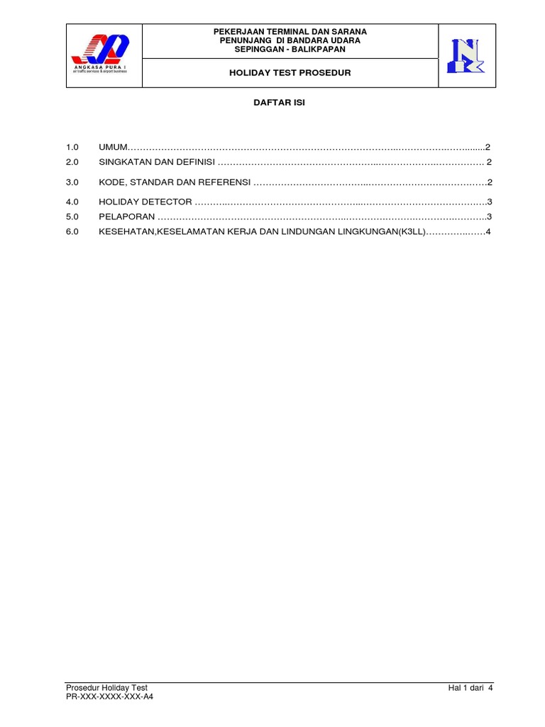 Prosedur Holiday Test untuk Pipa Coating | PDF