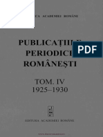 Publicatiile Periodice Romanesti Vol 4 1925 1930