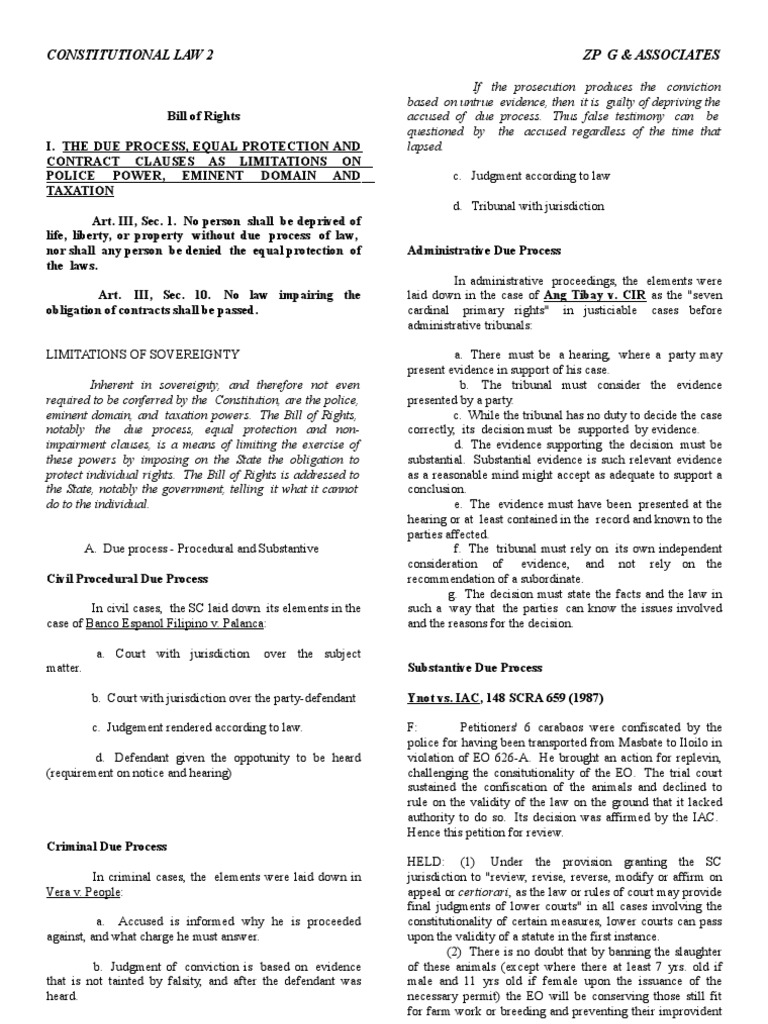 Consti 2 Finals Reviewer | PDF | Eminent Domain | Search And Seizure