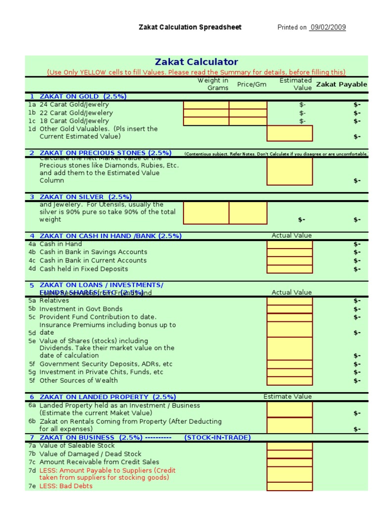 Zakat Calculator Stocks Insurance