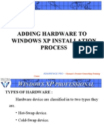 Adding Hardware To Windows XP Installation Process: Chennai's Premier Networking Training Centre