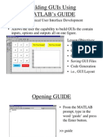 Building Guis Using Matlab'S Guide