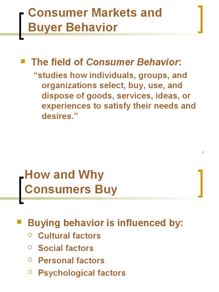 Understanding Consumer Buying Behavior | PDF | Consumer Behaviour ...