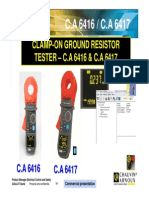 Earth Clamp Tester 6416 6417 Technical Presentation