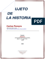 Carlos Pereyra El Sujeto de La Historia