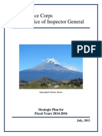 Peace Corps Office of The Inspector General Strategic Plan Fiscal Years 2014 - 2016