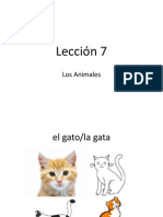 Lesson 7 Los Animales