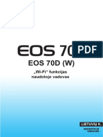 Canon EOS 70D (W) Pilna Wi-Fi Lietuviška Instrukcija