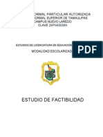 Estudio de Factibilidad Escolarizado