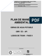 Plan de Manejo Ambiental - Lodos de Tixan Fase II
