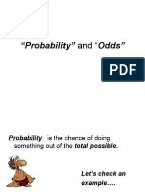 2 6 Probability Vs Odds