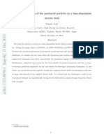 Momentum Spectra of The Produced Particles in A Time-Dependent Electric Field