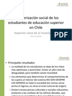Caracterización Social de Los Estudiantes de Educación Superior en Chile