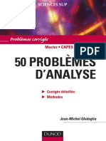 50 problèmes d'analyse