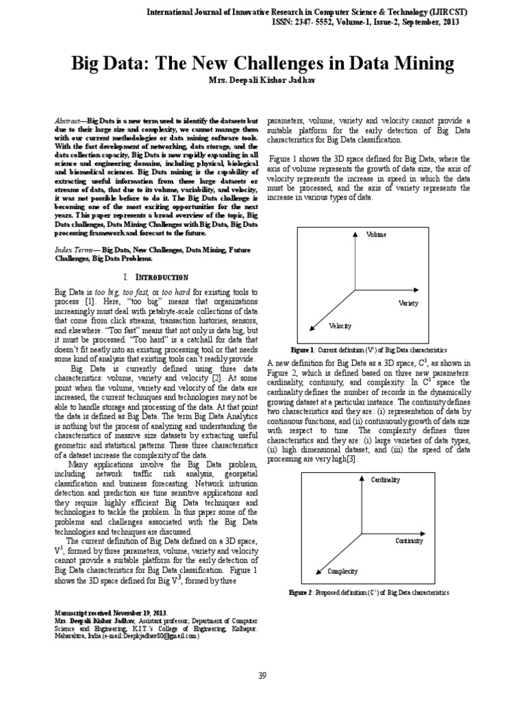 Big Data The New Challenges In Data Mining Download Free Pdf Big