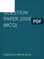 IJSO Question Paper 2008 (MCQ)