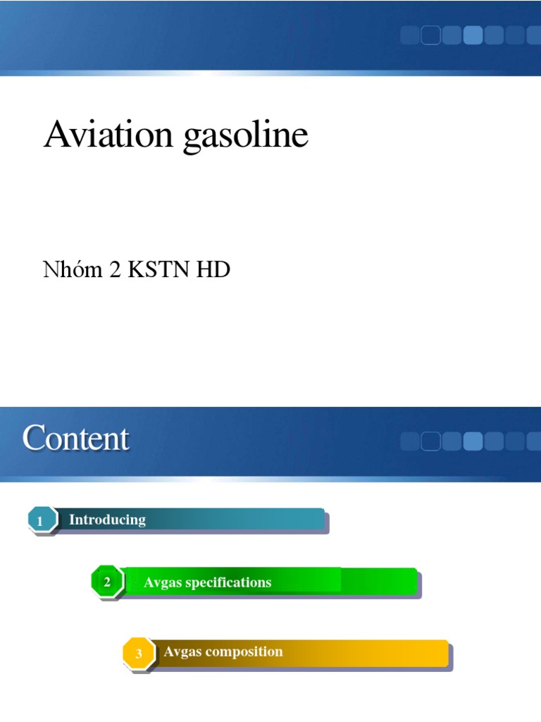 Aviation Gasoline and Jet Jet Fuel Gasoline
