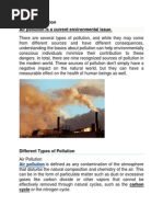 Types of Pollution