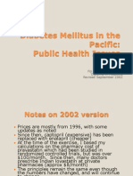 Diabetes Mellitus in The Pacific: Public Health Issues