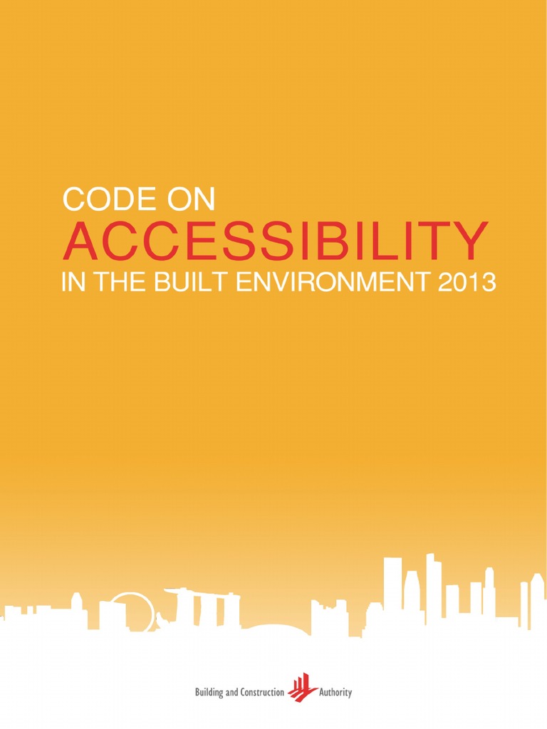 BCA Accessibility Code 2013 Download Free PDF Accessibility