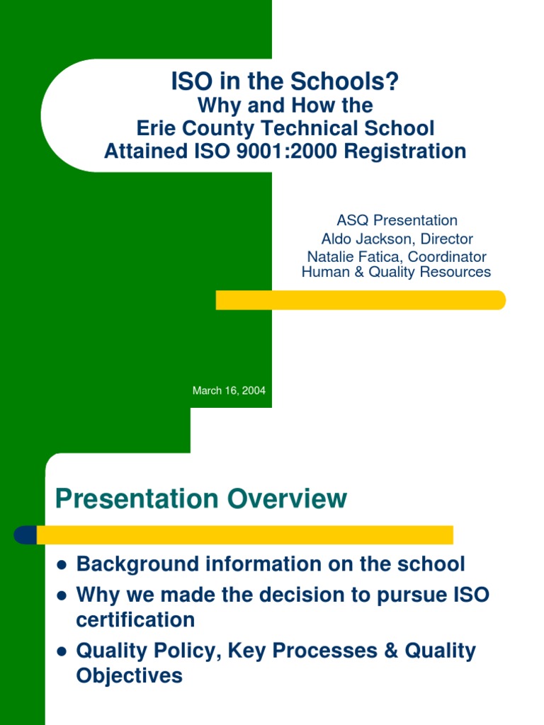 ISO in The Schools | PDF | Quality Management System | Audit