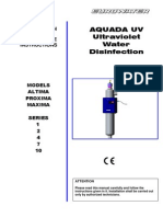Wedeco UV Systems AQUADA Altima, Proxima, Maxima