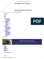 Johan Cruyff Institute - Football Management Degree