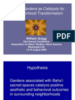 Bahá'í Gardens As Catalysts For Neighborhood Transformation - by Bill Gregg