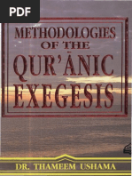 Download Methodologies of the QurAnic Exegesis by Nabila Naja SN193608135 doc pdf