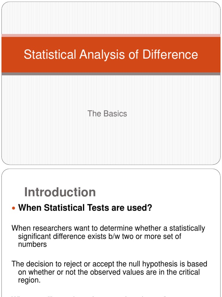 Statistical Reasoning III | Statistics | Statistical Hypothesis Testing