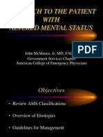 Approach To The Patient With AMS