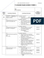 PBS Yearly Lesson Plan for Form 1