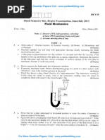 Fluid Mechanics July 2013