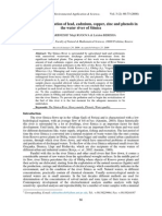 Heavy Metal and Phenol Levels in Sitnica River Water